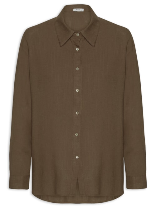 Camisa Feminina Básica Marrom Camisa Feminina Básica Marrom