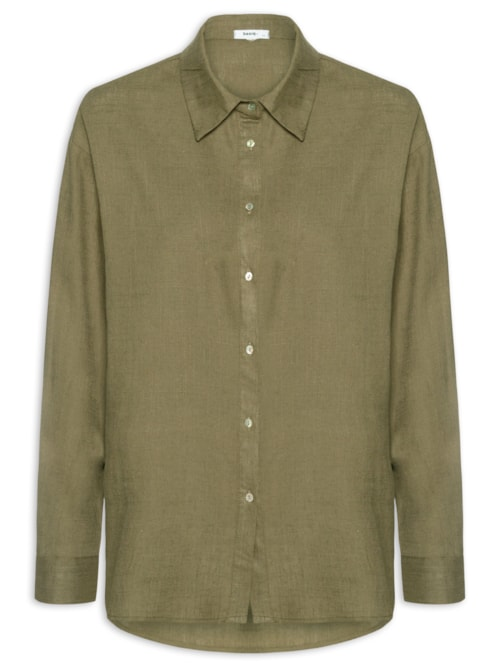 Camisa Feminina Básica Verde Camisa Feminina Básica Verde