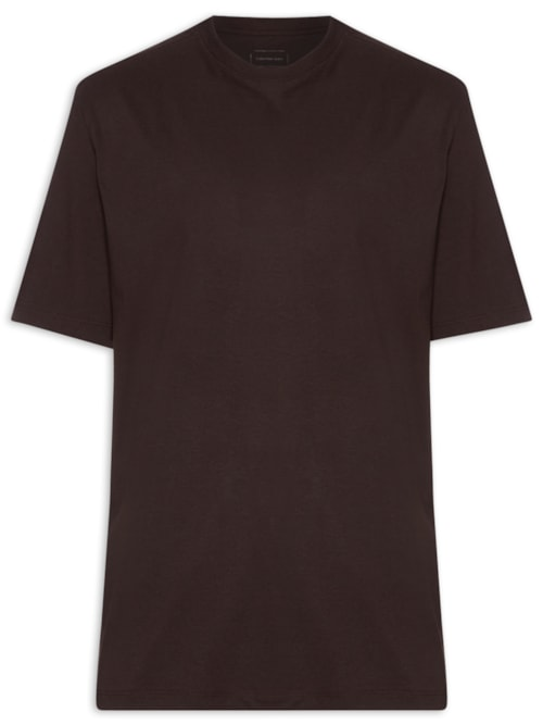 Camiseta MC CKJ Masculino Oversized Marrom