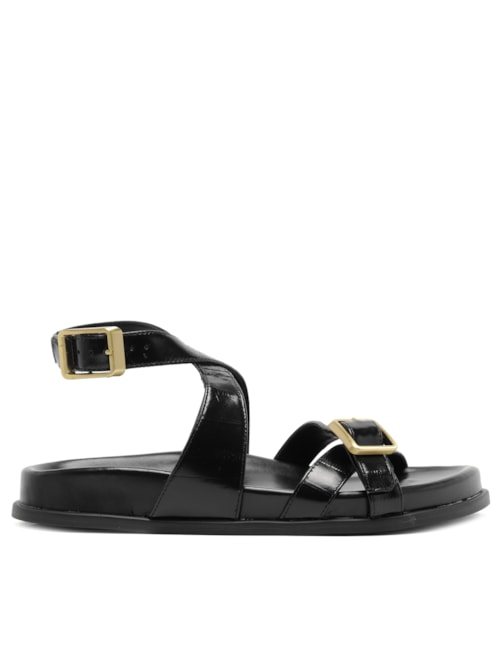 Sandália Feminina Enguia Casein - Preto Sandália Feminina Enguia Casein - Preto