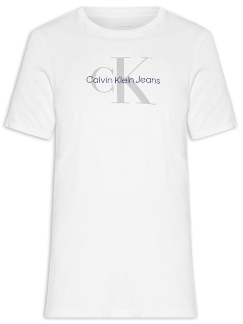Camiseta MC CKJ Masculino Re Issue Branco Camiseta MC CKJ Masculino Re Issue Branco