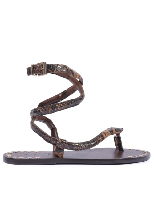 Sandália Feminina Rasteira - Animal Print Sandália Feminina Rasteira - Animal Print