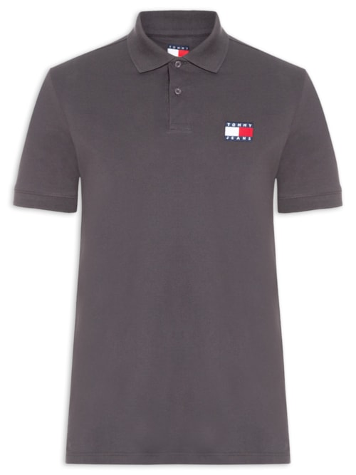 Polo Masculina Regular Fit Com Logo Bordado - Preto