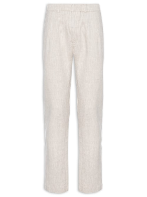 Calça Masculina Linho Bege
