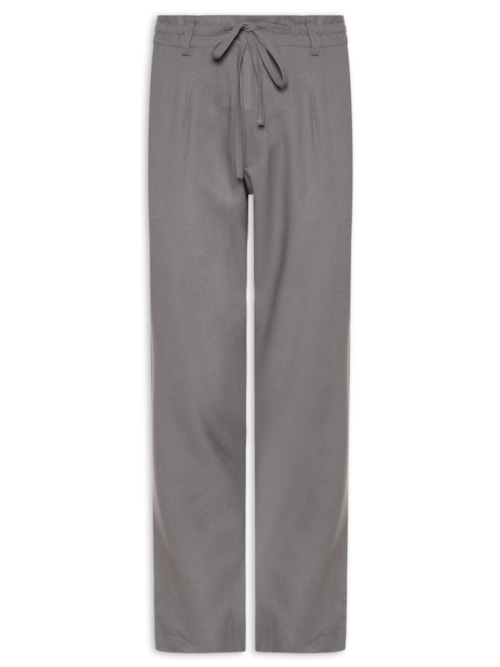 Calça Masculina De Linho Balneário - Cinza