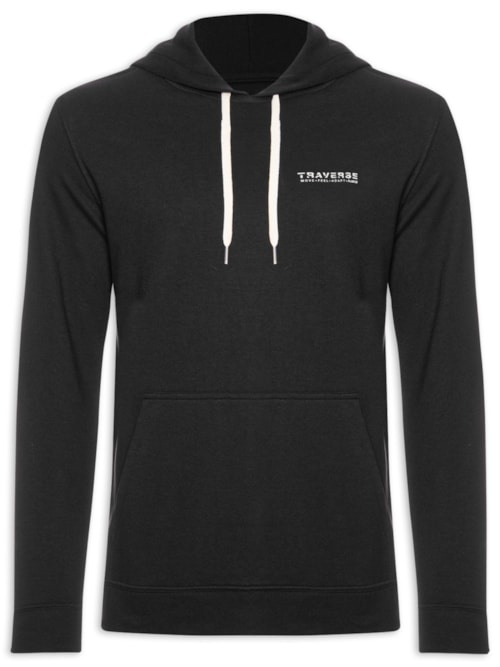 Moletom Masculino Capuz Traverse - Preto