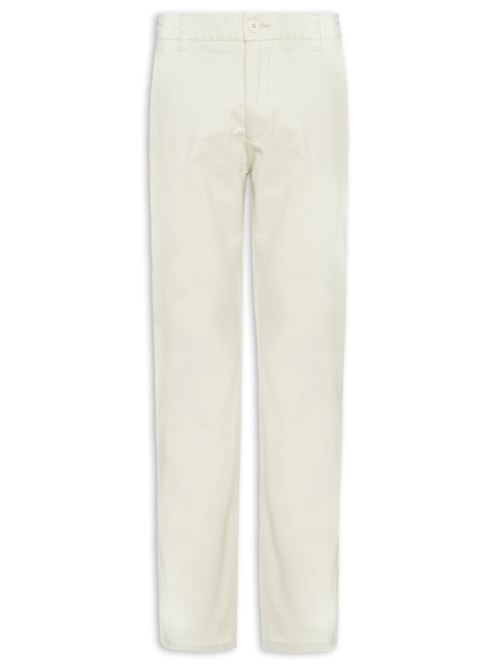 Calça Masculina Chino Cintura Ajustável - Bege