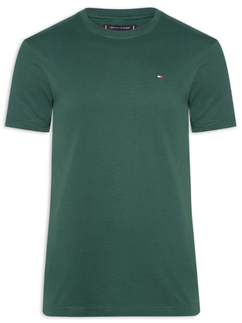 Camiseta Masculina Essential Regular Fit C-Nk Em Algodão - Verde Camiseta Masculina Essential Regular Fit C-Nk Em Algodão - Verde