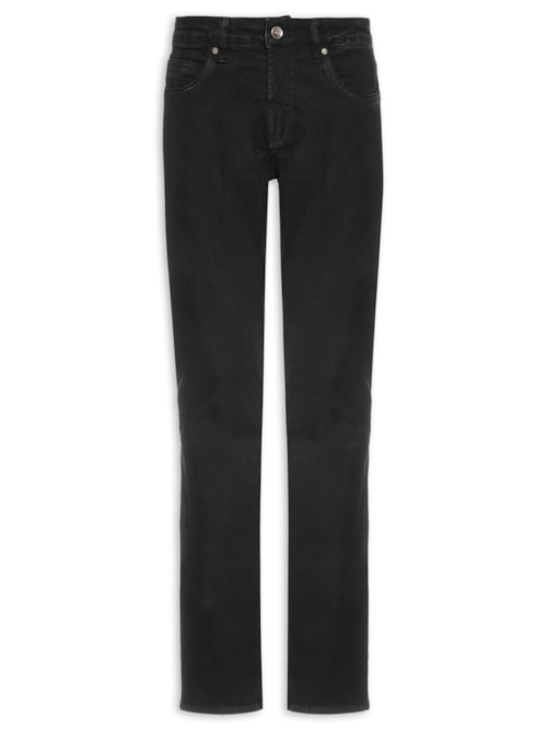 Calça Masculina Slim Fit Jeans - Preto