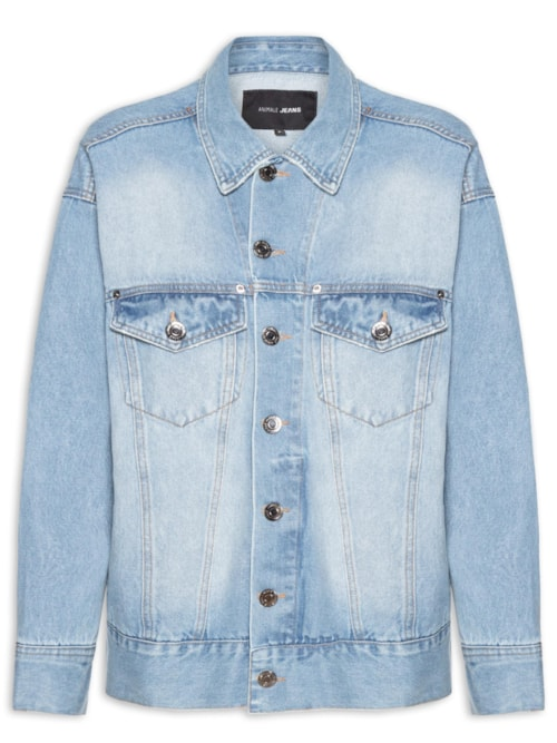 Jaqueta Feminina Jeans Overboy - Azul