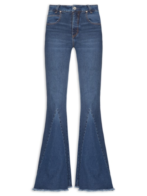 Calça Feminina Jeans Nesgas - Azul
