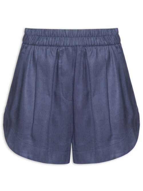 Short Feminino Basic Denim - Azul