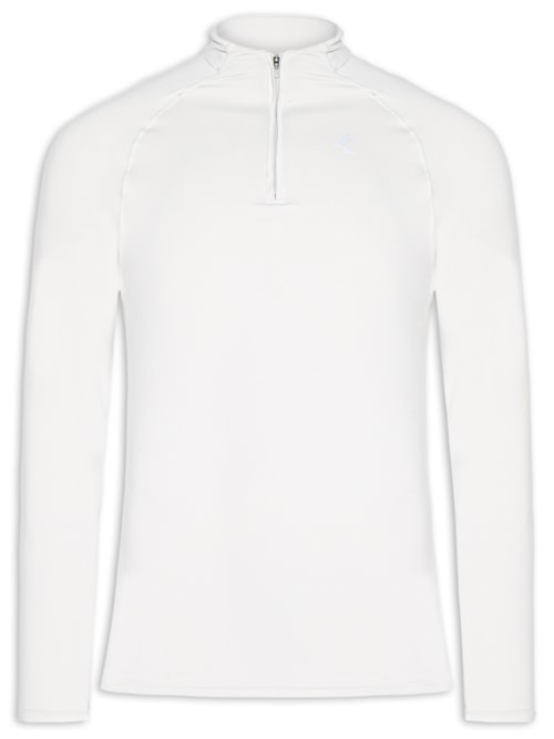 Camiseta Masculina Manga Longa Run Slim Men - Off White Camiseta Masculina Manga Longa Run Slim Men - Off White