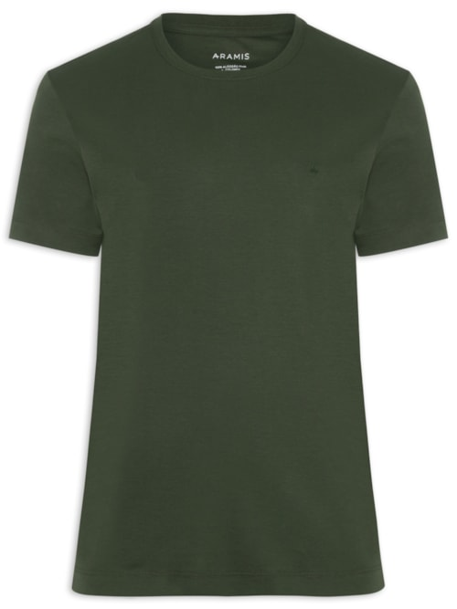 Camiseta Masculina Interlock Pima Verde