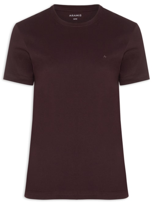 Camiseta Básica Masculina em Algodão Vermelho