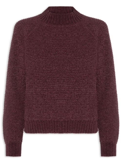 Suéter Feminino Em Tricot - Vermelho Suéter Feminino Em Tricot - Vermelho