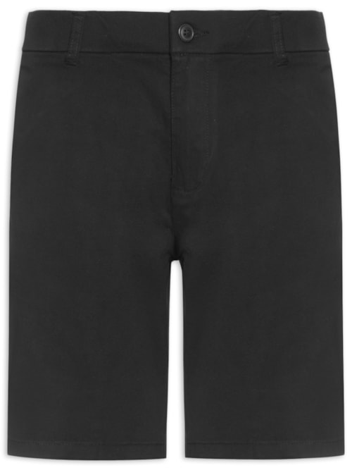 Bermuda Masculina Chino Color - Preto