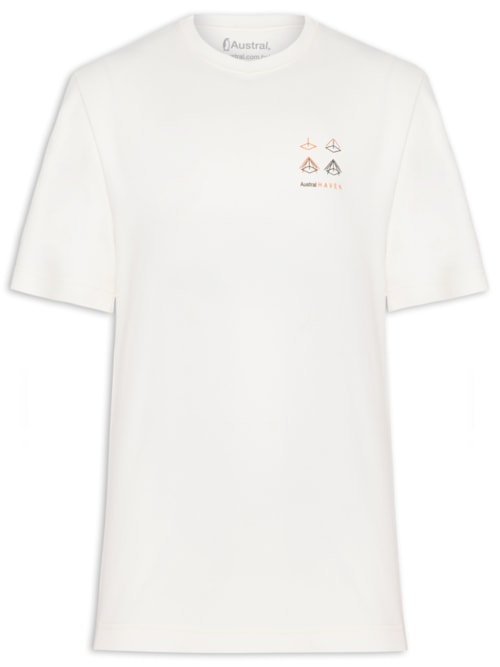 Camiseta Masculina Oversized Estampa Haven - Branco