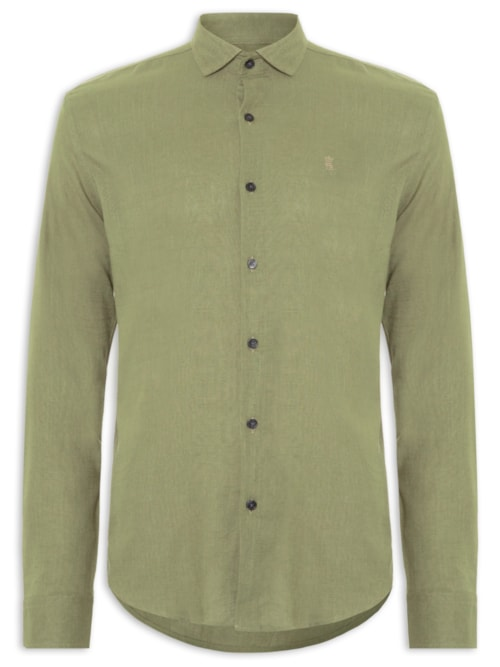 Camisa Masculina Linho - Verde Camisa Masculina Linho - Verde
