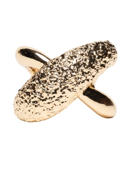 Maxi Bracelete Feminino Texturizado - Dourado
