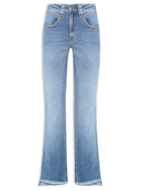 Calça Feminina Paula Reta Irregular - Azul