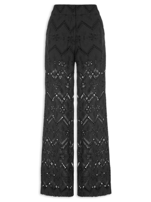 Calça Feminina Bordado Gale - Preto
