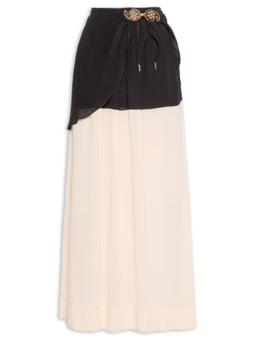 Saia Longa Bicolor Ggt - Preto Saia Longa Bicolor Ggt - Preto