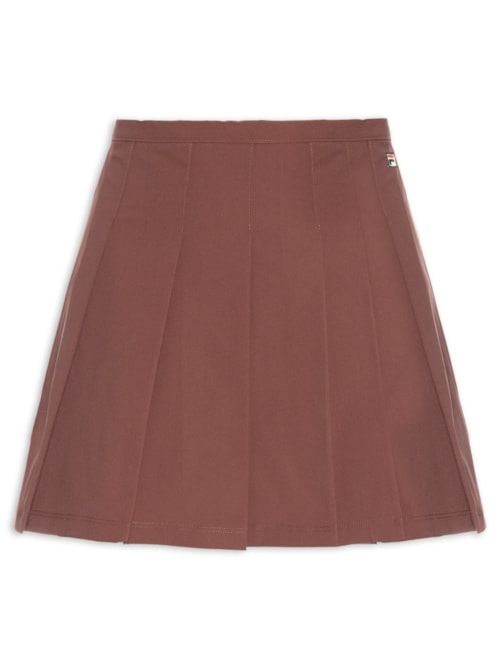 Saia Feminina Pleated Ag - Marrom
