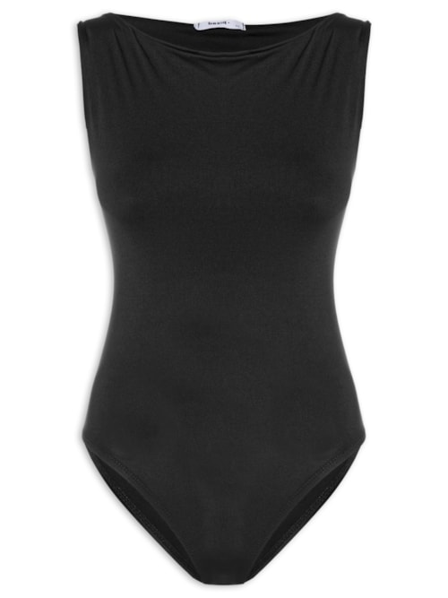 Body Feminino Drapeado - Preto Body Feminino Drapeado - Preto