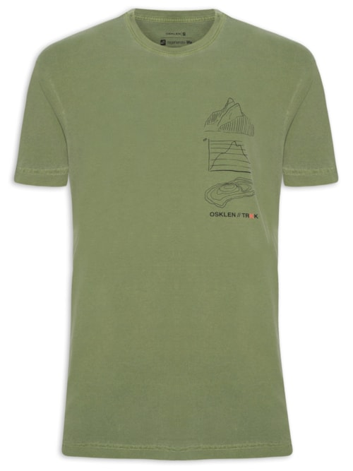 Camiseta Masculina Stone Dois Irmãos - Verde Camiseta Masculina Stone Dois Irmãos - Verde