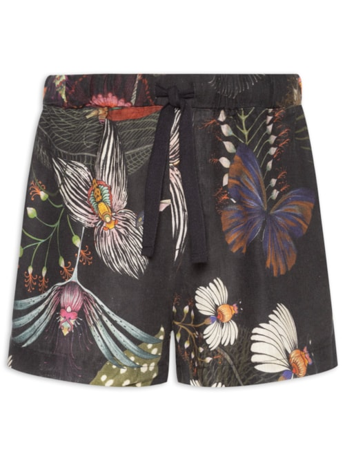 Short Masculino Casual PJ Botanique Verde