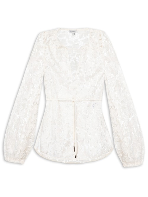 Blusa Feminina Gigi Longa - Branco Blusa Feminina Gigi Longa - Branco