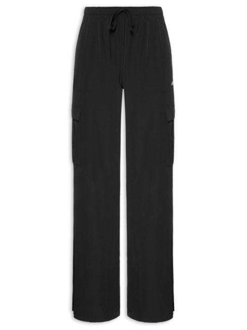 Calça Feminina Nylon Cargo - Preto