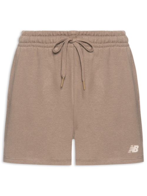 Shorts Feminino Essentials (Sem Felpa) - Marrom
