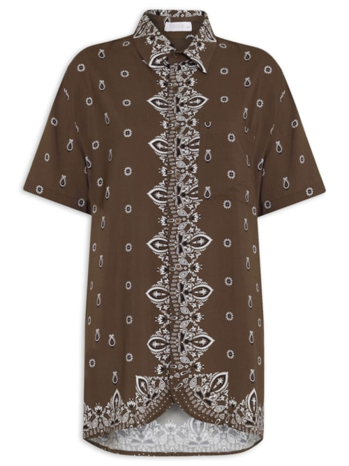Camisa Feminina Lucia Marrom