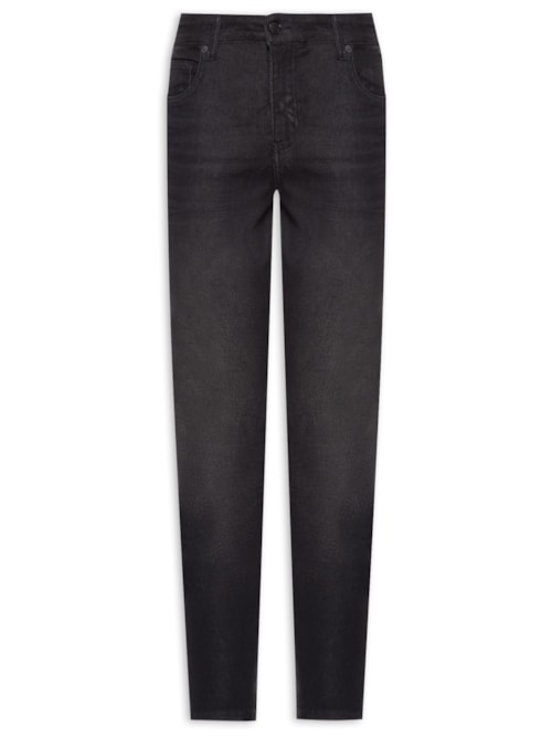 Calça Masculina Jeans Skinny Flex Dirty Black - Preto