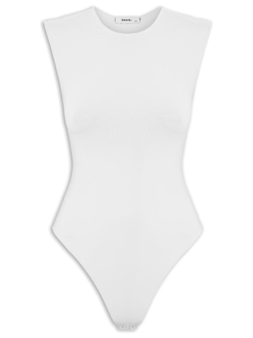 Body Feminino Básico Alça Larga Off White