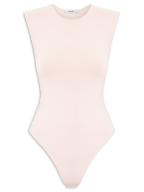 Body Feminino Básico Alça Larga Bege Body Feminino Básico Alça Larga Bege