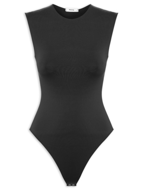 Body Feminino Básico Alça Larga Preto Body Feminino Básico Alça Larga Preto