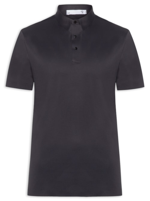 Polo Masculina Tech Corte A Laser - Preto Polo Masculina Tech Corte A Laser - Preto