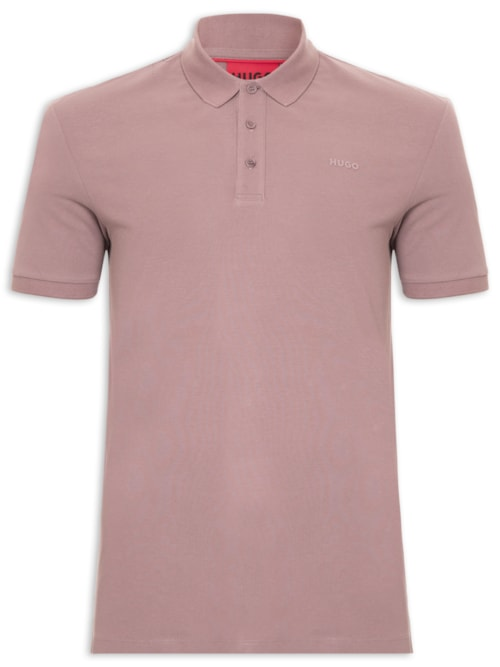 Polo Masculina Regular-Fit Logo Print Donos222 - Marrom Polo Masculina Regular-Fit Logo Print Donos222 - Marrom
