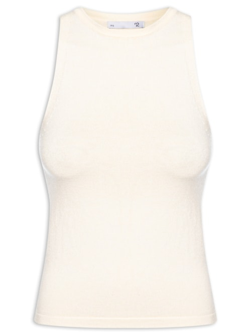Blusa Feminina Básica Em Tricot - Bege