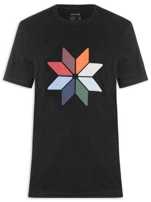 Camiseta Masculina Regular Vintage Snow Icon - Preto Camiseta Masculina Regular Vintage Snow Icon - Preto