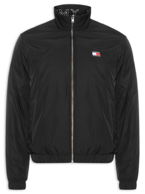 Jaqueta Masculina Relaxed Fit Com Logo Interno - Preto