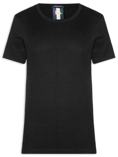 Camiseta Masculina Waffle - Preto Camiseta Masculina Waffle - Preto