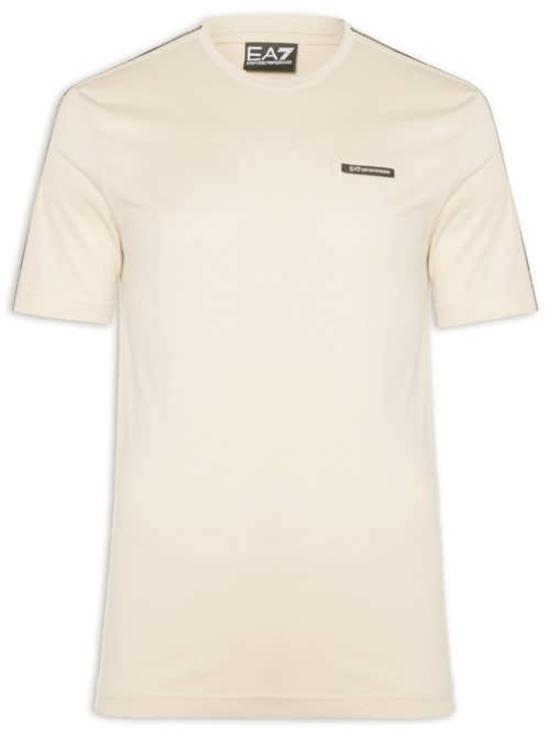 Camiseta Masculina Train Fita Lateral - Bege