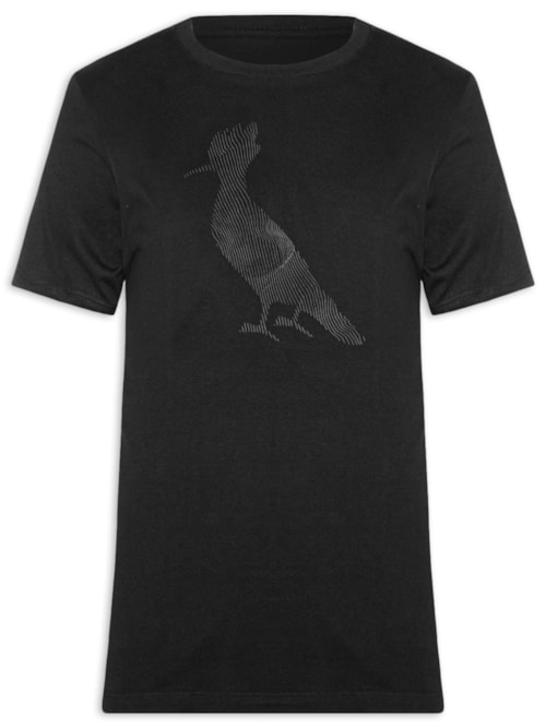 Camiseta Masculina Slim Estampada Pica Pau Waves - Preto Camiseta Masculina Slim Estampada Pica Pau Waves - Preto