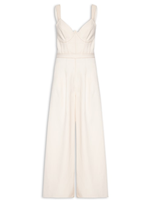 Macacão Feminino Sarja - Off White