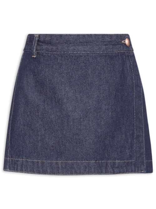 Mini Saia Jeans Original - Azul Mini Saia Jeans Original - Azul