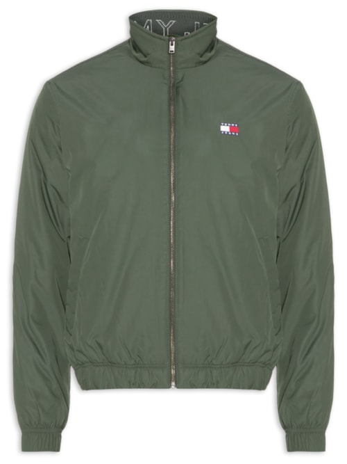 Jaqueta Masculina Relaxed Fit Com Logo Interno - Verde Jaqueta Masculina Relaxed Fit Com Logo Interno - Verde